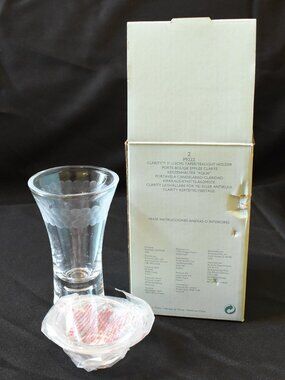 PartyLite Clarity Taper/Tealight Holder P9222